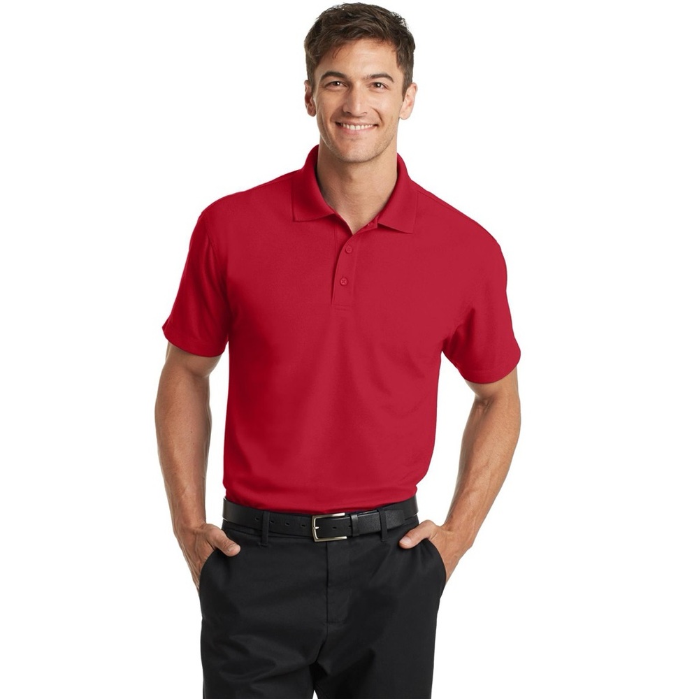 Men’s Port Authority Polo Shirt, Size XL, Red